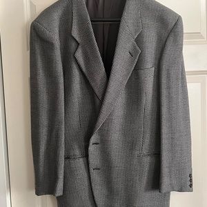 VINTAGE MANI by GIORGIO ARMANI HOUNDSTOOTH BLAZER/SPORT COAT 46R-ITALY - Pictur